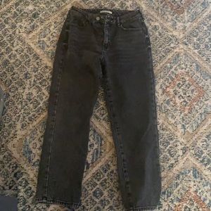 Black denim jeans